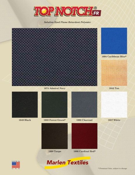Top Notch FR Sample Card - Marlen Fabrics
